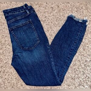 Good American Dark Blue Ankle Jeans size 14/32